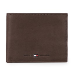 Portofel de piele pentru bărbați Johnson Trifold AM0AM00665 TOMMY HILFIGER, PORTOFEL DE PIELE PENTRU BĂRBAȚI JOHNSON TRIFOLD AM0AM00665 - PORTOFELE BĂRBAȚI