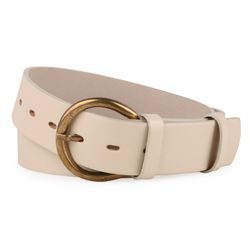 PENNY BELTS, DÁMSKÝ KOŽENÝ OPASEK 12544 KRÉMOVÝ - DÁMSKE OPASKY