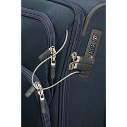 Trolerul de cabină modern este dotat cu un cablu și încuietoare TSA pentru călătorii mai sigure, mâner superior, lateral și inferior, și fermoare standard. Trolerul de cabină modern este dotat cu un cablu și încuietoare TSA pentru călătorii mai sigure, mâner superior, lateral și inferior, și fermoare standard.