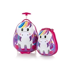 Set de rucsac și valiză pentru cabină Travel Tots Kids Unicorn HEYS, SET DE RUCSAC ȘI VALIZĂ PENTRU CABINĂ TRAVEL TOTS KIDS UNICORN - GENȚI DE COPII