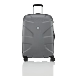 Škrupinový cestovný kufor X2 Shark Skin 4w M+ Gunmetal shark 90 l TITAN, ŠKRUPINOVÝ CESTOVNÝ KUFOR X2 SHARK SKIN 4W M+ GUNMETAL SHARK 90 L - ŠKRUPINOVÉ KUFRE