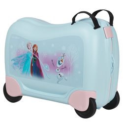 Cestovní kufr pro děti s magickými Disney potisky z řady Dream2Go od značky Samsonite vyrobený s využitím recyklovaných materiálů.