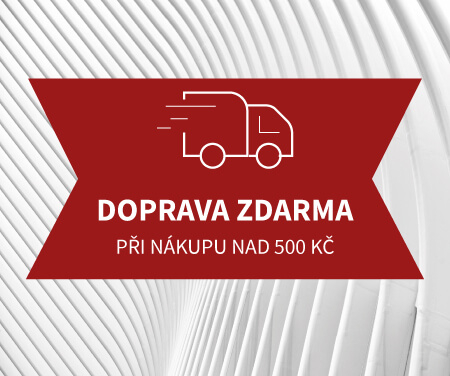Nyní jako bonus doprava zdarma při nákupu nad 500 Kč.