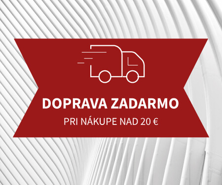 Teraz ako bonus doprava zadarmo pri nákupe nad 20 €.