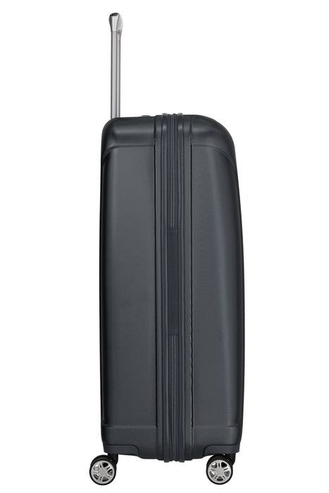Samozřejmostí je prodloužená a odlehčená výsuvná rukojeť z hliníku s aretací na madle. TRAVELITE, SAMOZŘEJMOSTÍ JE PRODLOUŽENÁ A ODLEHČENÁ VÝSUVNÁ RUKOJEŤ Z HLINÍKU S ARETACÍ NA MADLE. - SKOŘEPINOVÉ KUFRY - CESTOVNÍ KUFRY A TAŠKY