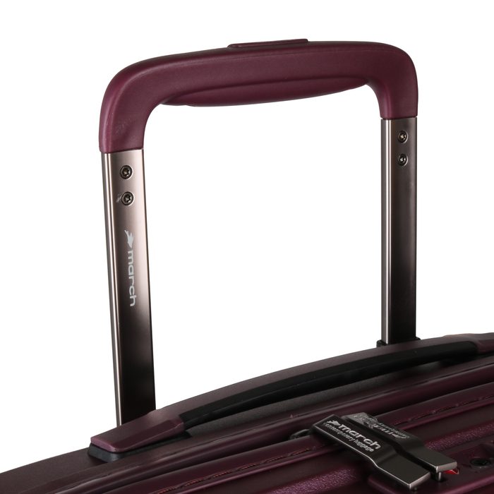 Mâner extensibil dublu, din aluminiu, care se adaptează la înălțimea utilizatorului. MARCH, MÂNER EXTENSIBIL DUBLU, DIN ALUMINIU, CARE SE ADAPTEAZĂ LA ÎNĂLȚIMEA UTILIZATORULUI. - TROLERE RIGIDE - TROLERE ȘI GENȚI DE VOIAJ