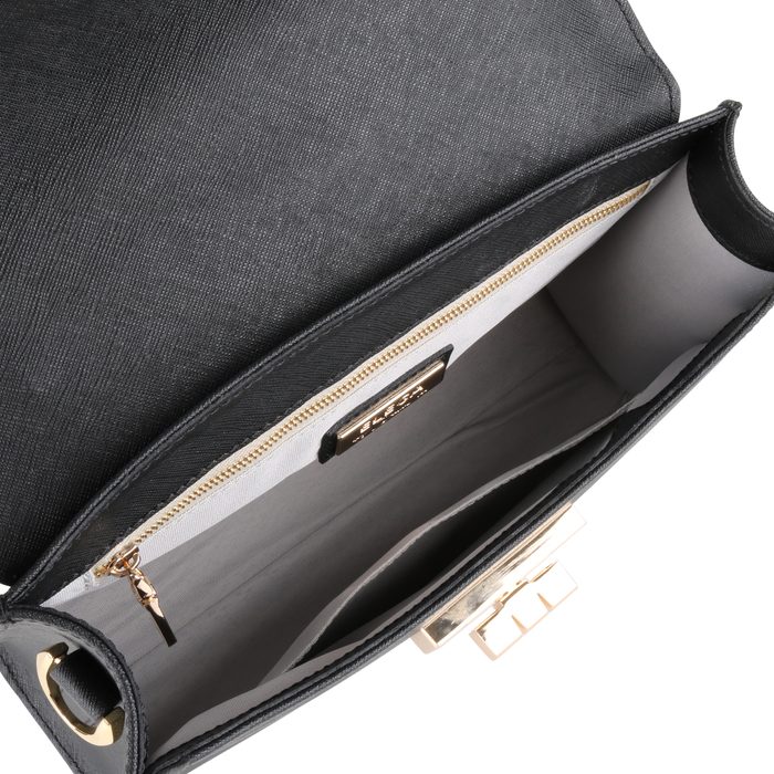 Uvnitř je kapsa na zip a otevřená kapsa. ELEGA BY DANA M, UVNITŘ JE KAPSA NA ZIP A OTEVŘENÁ KAPSA. - KABELKY PŘES RAMENO - KABELKY