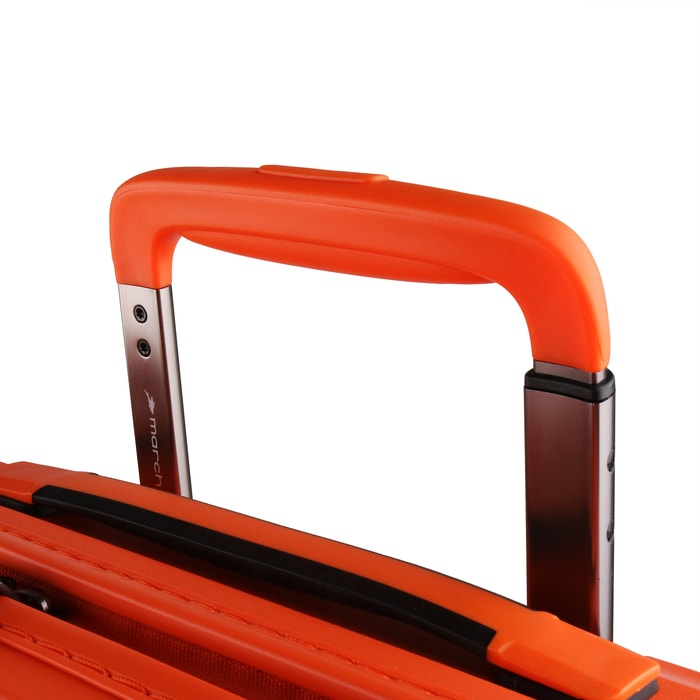 Mâner extensibil dublu, din aluminiu, care se adaptează la înălțimea utilizatorului. MARCH, MÂNER EXTENSIBIL DUBLU, DIN ALUMINIU, CARE SE ADAPTEAZĂ LA ÎNĂLȚIMEA UTILIZATORULUI. - TROLERE RIGIDE - TROLERE ȘI GENȚI DE VOIAJ