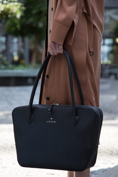 LINDEN, DÁMSKÁ KOŽENÁ KABELKA DO RUKY LDK11 - SHOPPER KABELKY - KABELKY