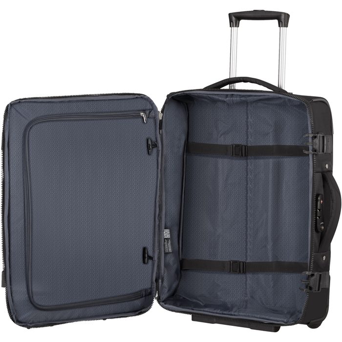 Úložný prostor je vybaven fixačními popruhy a zipovou kapsou ve víku. SAMSONITE, ÚLOŽNÝ PROSTOR JE VYBAVEN FIXAČNÍMI POPRUHY A ZIPOVOU KAPSOU VE VÍKU. - CESTOVNÍ TAŠKY - CESTOVNÍ KUFRY A TAŠKY