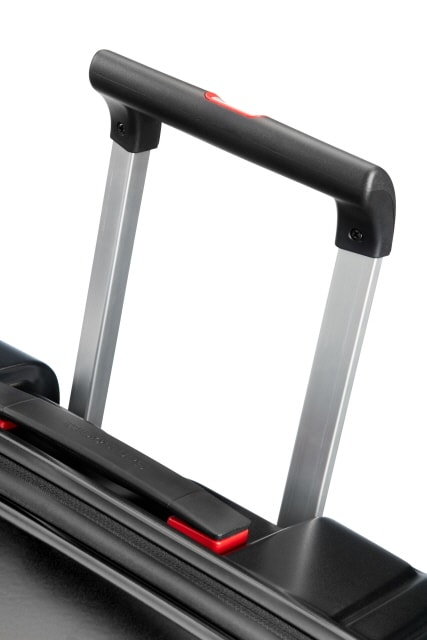 Mânerul dublu și ușor care se adaptează la înălțimea utilizatorului. SAMSONITE, MÂNERUL DUBLU ȘI UȘOR CARE SE ADAPTEAZĂ LA ÎNĂLȚIMEA UTILIZATORULUI. - TROLERE RIGIDE - TROLERE ȘI GENȚI DE VOIAJ