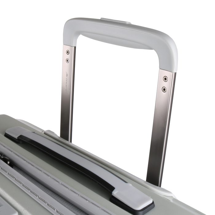 Mâner extensibil dublu, din aluminiu, care se adaptează la înălțimea utilizatorului. MARCH, MÂNER EXTENSIBIL DUBLU, DIN ALUMINIU, CARE SE ADAPTEAZĂ LA ÎNĂLȚIMEA UTILIZATORULUI. - TROLERE RIGIDE - TROLERE ȘI GENȚI DE VOIAJ