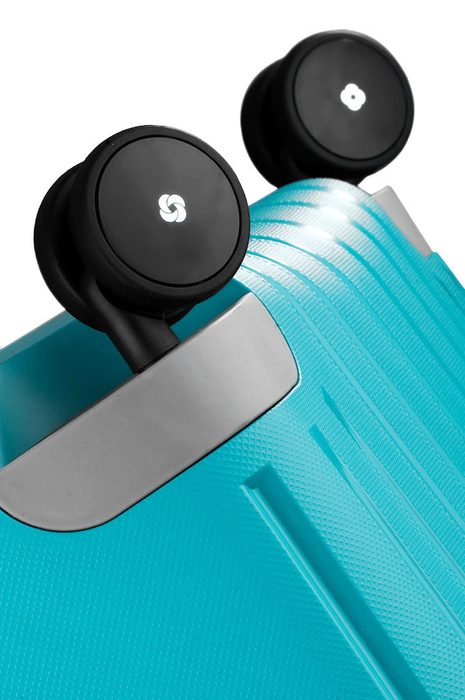 Čtyři dvojitá kolečka otočná o 360° pro snadnou manipulaci. SAMSONITE, ČTYŘI DVOJITÁ KOLEČKA OTOČNÁ O 360° PRO SNADNOU MANIPULACI. - ŠKRUPINOVÉ KUFRE - CESTOVNÉ KUFRE A TAŠKY