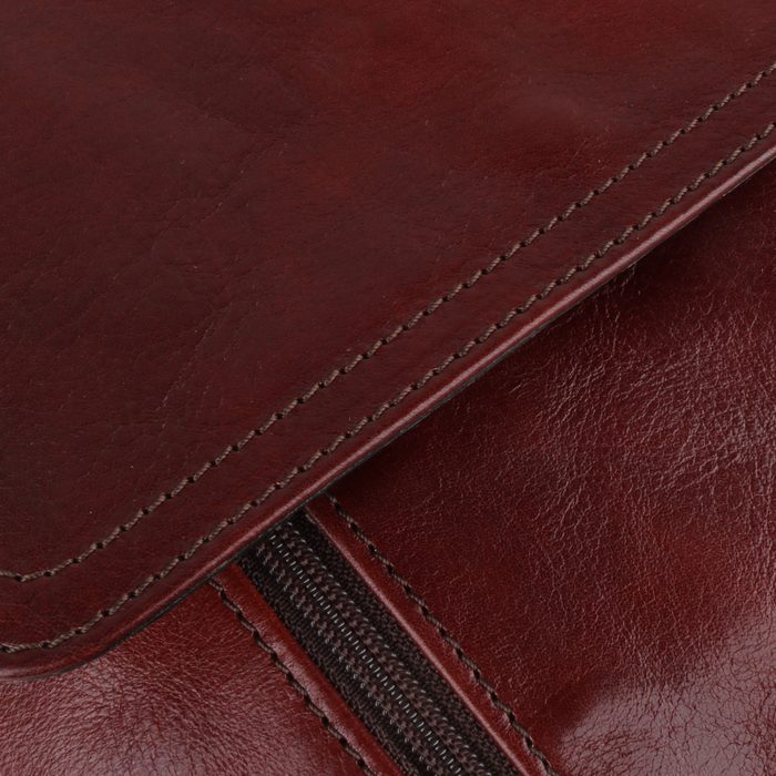 SNĚŽKA NÁCHOD, DÁMSKÁ KOŽENÁ CROSSBODY KABELKA 4933 HNĚDÁ - CROSSBODY KABELKY - KABELKY