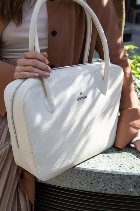LINDEN, DÁMSKÁ KOŽENÁ KABELKA DO RUKY LDK11 - SHOPPER KABELKY - KABELKY