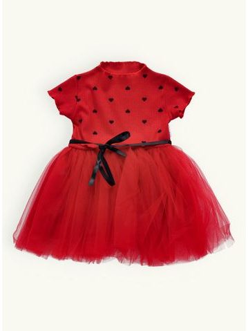 Detské dievčenské šaty BALETKA červené