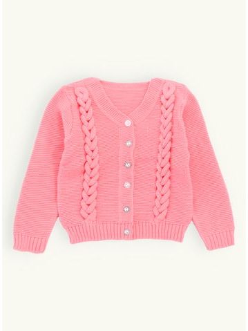 Dětský pletený svetr růžový
