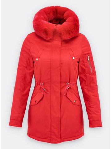 Dámska zimná bunda červená