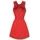 Elegantné dámske šaty červené