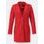 Klasický dámsky kabát červený