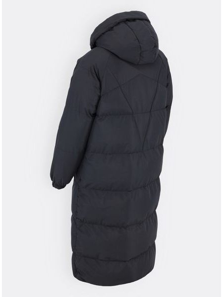 Dámská dlouhá zimní bunda s kapucí černá