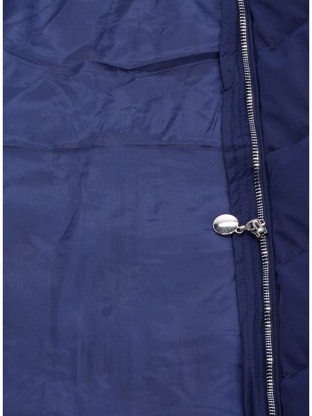 Dámská krátká prošívaná vesta tmavě modrá