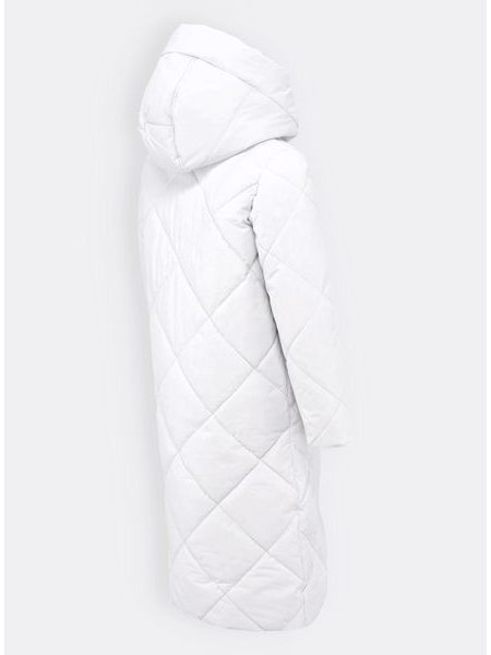 Dámská dlouhá zimní bunda bílá