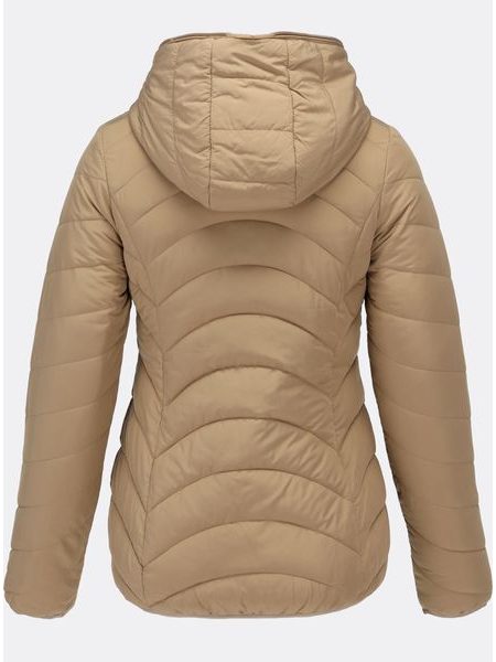 Dámska zimná bunda s plyšovou podšívkou béžová
