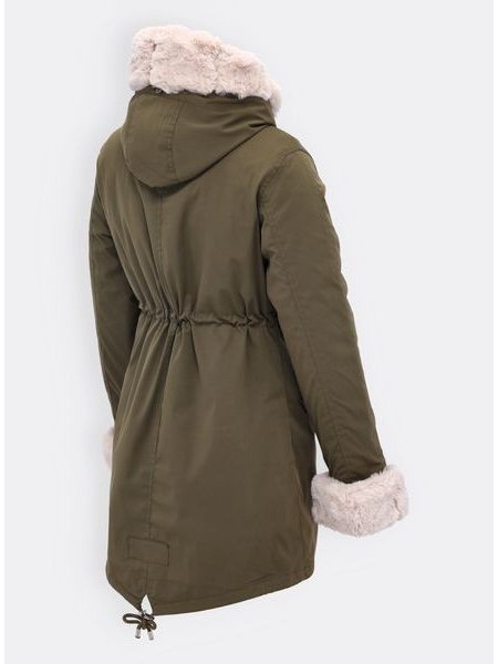 Dámska prechodno-zimná bunda olivová