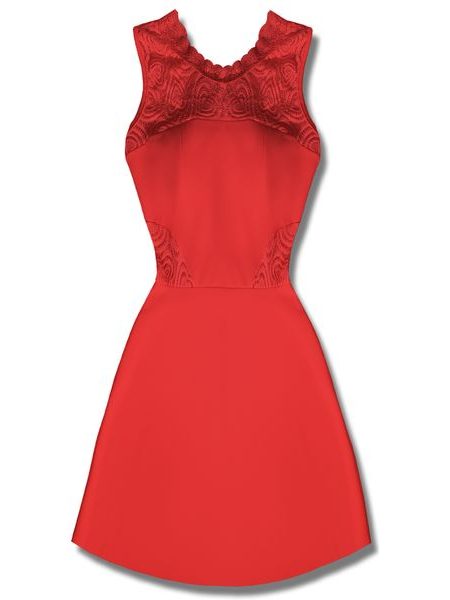 Elegantní dámské šaty červené