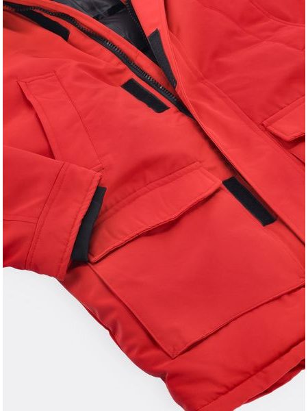 Pánská zimní bunda červená