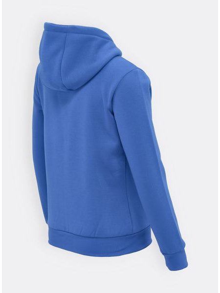 Dámská mikina na zip s kapucí modrá