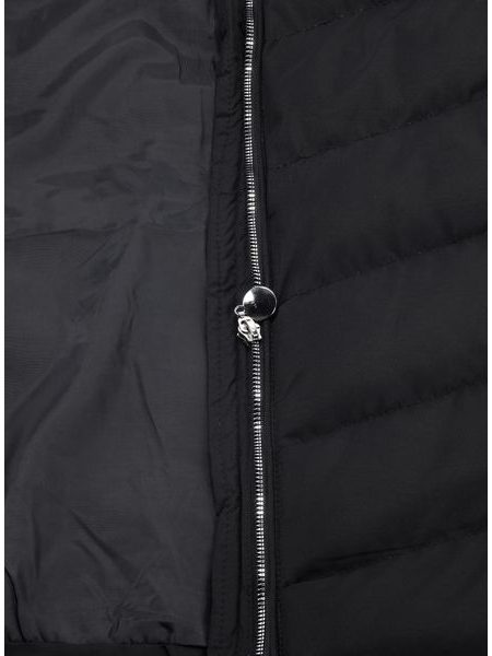 Dámská prošívaná bunda s kapucí černá