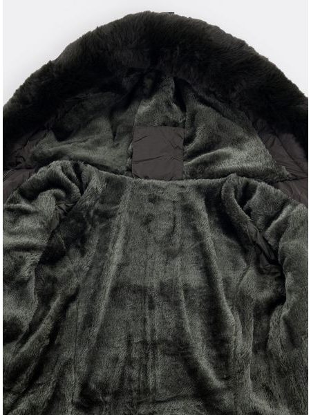 Dámska zimná prešívaná bunda tmavozelená