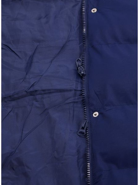 Dámská vesta s kapucí tmavě modrá