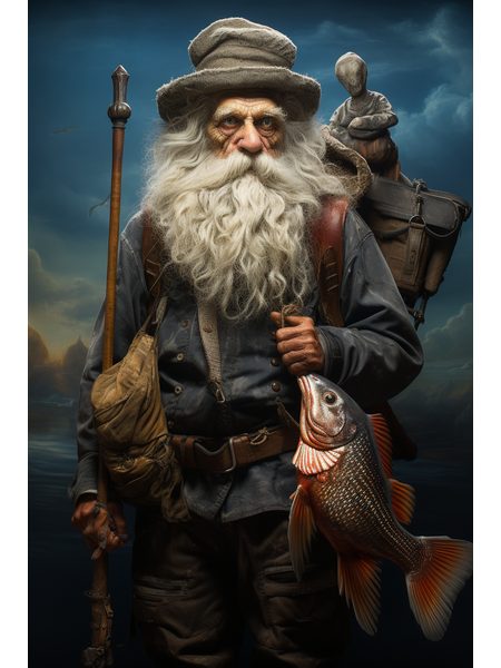 Obraz na stenu - Starý rybár - pútnik