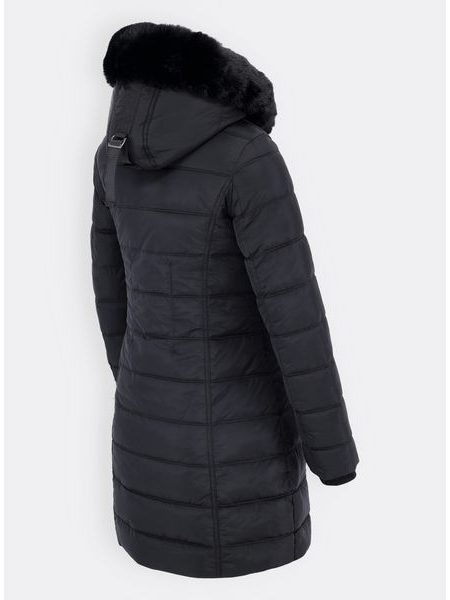 Dámska zimná prešívaná bunda čierna