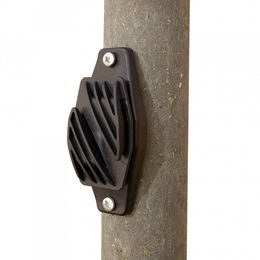 Izolátor pro elektrický ohradník plochý, pro pásku do 40 mm, na hřebík, vrut - 10 ks