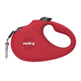 Reedog Senza Basic samonavíjacie vodítko L 50kg / 5m páska / červené