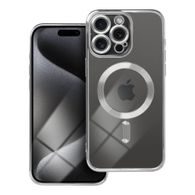 Obal / kryt na Apple iPhone 15 PRO stříbrný - Electro Mag Cover