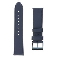 Kožený řemínek FIXED Leather Strap s Quick Release 22mm pro smartwatch, modrý