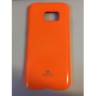 Obal / kryt na Samsung Galaxy S7 fosforově oranžové - JELLY