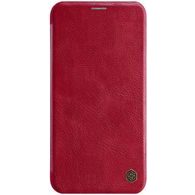 Pouzdro / obal na Apple iPhone 11 Pro Max červené - knížkové Nillkin Qin Case