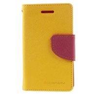 Pouzdro / obal na Samsung Galaxy ACE NXT žluto-růžové - knížkové Fancy Diary