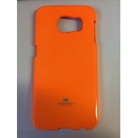 Obal / kryt na Samsung Galaxy S6 fosforově oranžové - JELLY