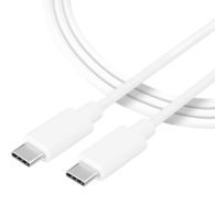 Kabel USB-C/USB-C, 0.3m, bílý - Tactical