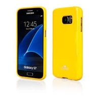Obal / kryt na Samsung Galaxy S7 žlutý - JELLY