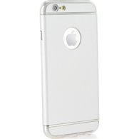 Obal / kryt na Samsung Galaxy S6 (G920) stříbrný - třídílný