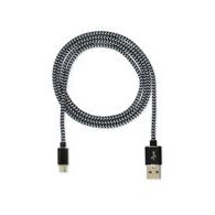 Dátový kábel USB / micro USB 1m čierny - CUBE 1 nylon