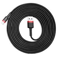 Kabel iPhone Lightning 8-pin 2A 3 metry červený-černý CALKLF-R91 - BASEUS